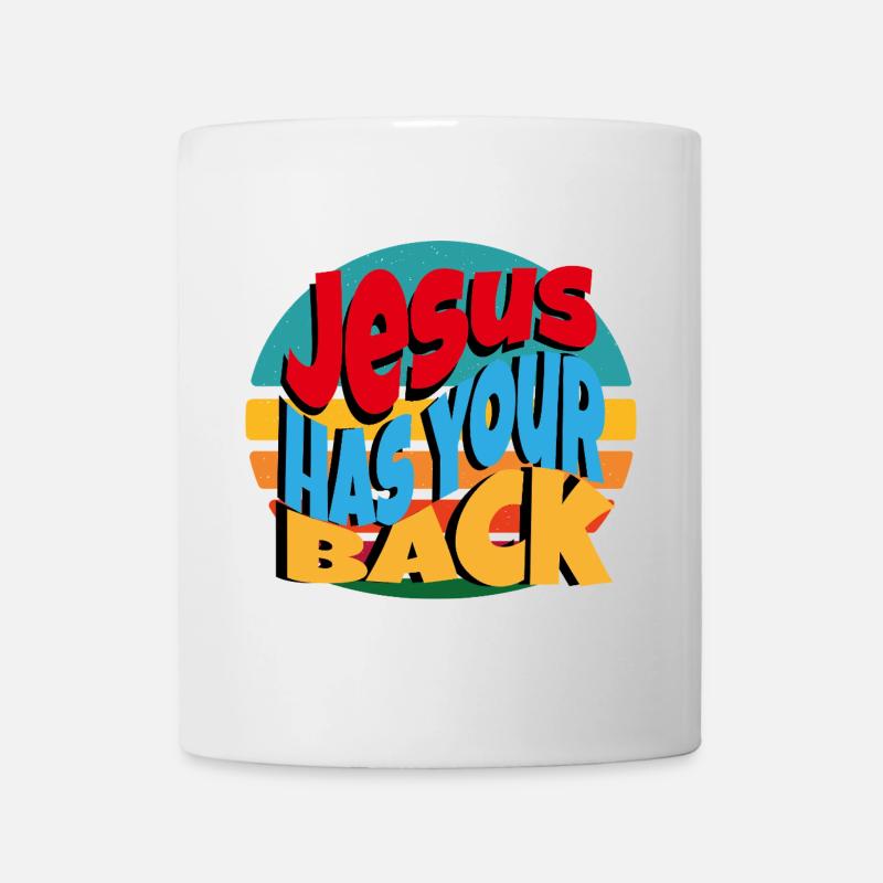 Jesus has Ur Back - Mug - white