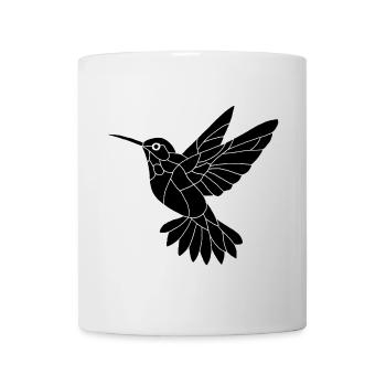 Schwarzer Kolibri - Tasse - Weiß - Vorne