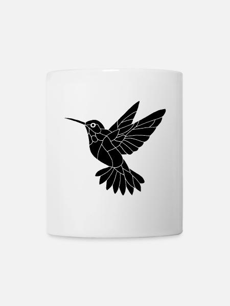Schwarzer Kolibri - Tasse - Weiß