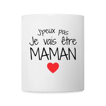 Maman / Fête des Mère / Enfant / Mere / Bébé - Mug blanc - blanc - Devant