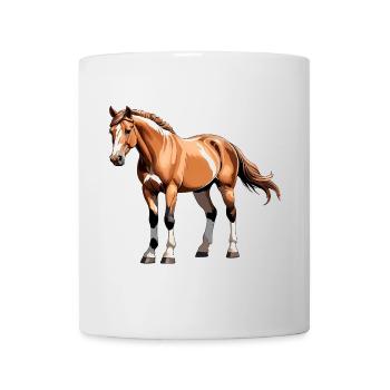 Horse Stickers - Equestrian Design - Mug - white - Front