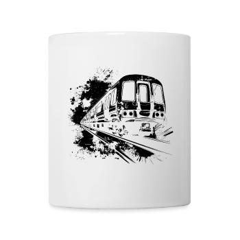 Zug Farbkleckse - Tasse - Weiß - Vorne