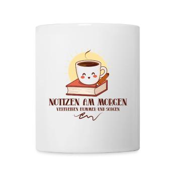 Notizen am Morgen - Tasse - Weiß - Vorne