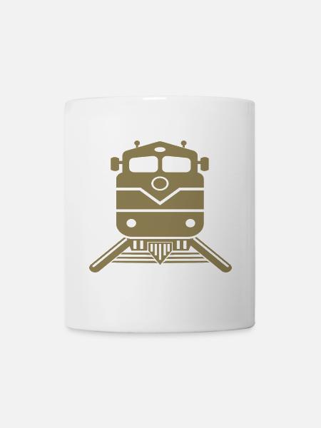 Train Locomotive Express Train Trainspotting - Mug blanc - blanc