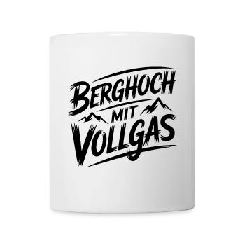 Uphill at full throttle - Mug - white - Front