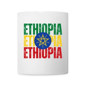 Ethiopian flag, Ethiopian pride - Mug - white - Front