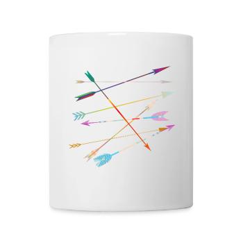 Ethno-Pfeile –Wild, frei und voller Ausdruckskraft - Tasse - Weiß - Vorne
