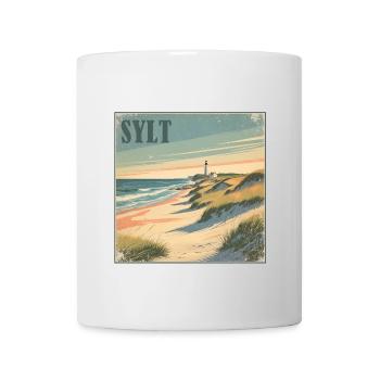 Sylt Nordsee Strand - Tasse - Weiß - Vorne