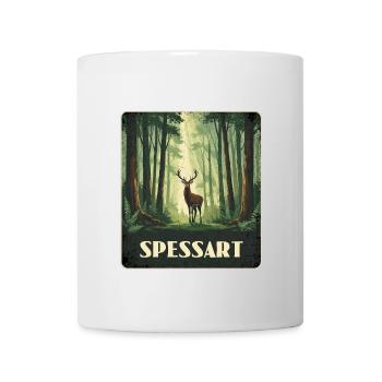 Spessart Hirsch Wald - Tasse - Weiß - Vorne