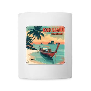 Koh Samui Thaïlande Longboat - Mug blanc - blanc - Devant