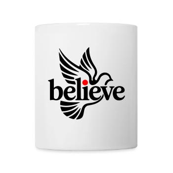 believe pigeon - Mug - white - Front