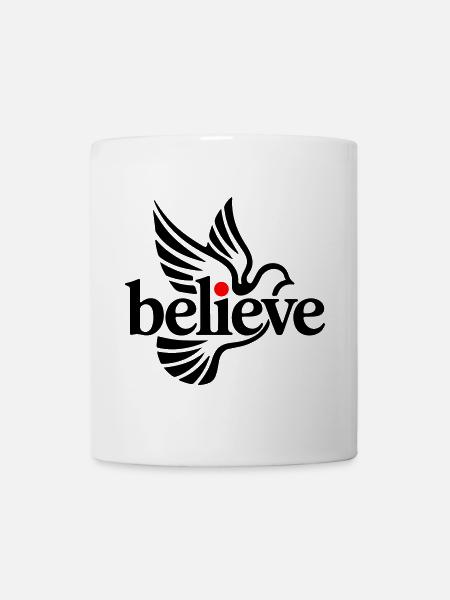 Croire pigeon - Mug blanc - blanc