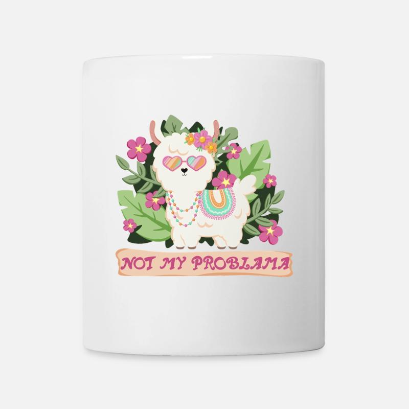 Summer Llama Alpaca - Not my problem - Mug - white