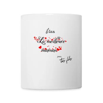Élue meilleure maman par tes fils (02) - Mug blanc - blanc - Devant
