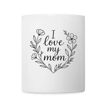 I love my mom - Mug - white - Front