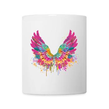 engelsflügel,angelwings,flügel.bunt,graffiti - Tasse - Weiß - Vorne