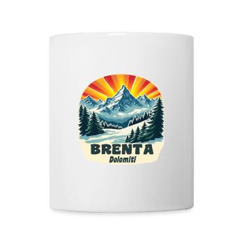 Brenta Dolomites - Mug blanc - blanc - Devant