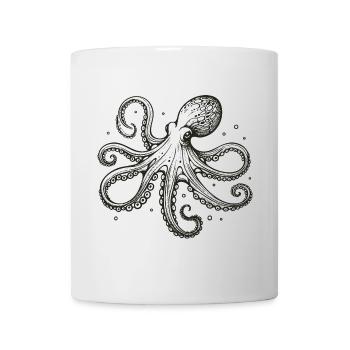 Oktopus - Tasse - Weiß - Vorne