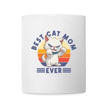 Cat Best Cat Mom Ever Cat Mom Funny Saying - Mug - white - Front