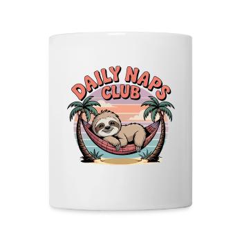 Daily Naps Club, Sloth in Hammock Nap - Mug - white - Front