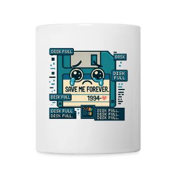 Floppy Cry 1994 Rette mich für immer - Tasse - Weiß - Vorne