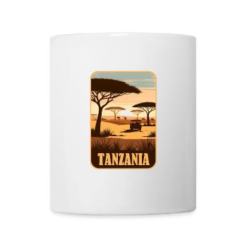 Tansania Afrika Safari - Tasse - Weiß - Vorne