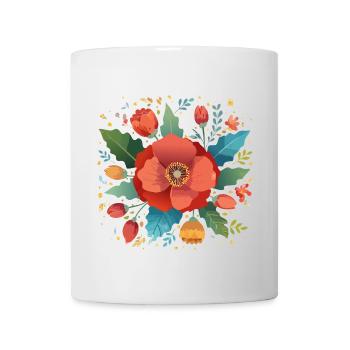 poppy,poppy,flower,bouquet,flower - Mug - white - Front