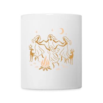 Witchy Summer - Mittsommer Tanz ums Feuer - Tasse - Weiß - Vorne