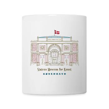 Copenhagen, SMK Art Museum, Drawing Denmark - Mug - white - Front
