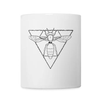 Queen Bee Bee Honey Bee Imme Beekeeper Honeycomb 2 - Mug - white - Front