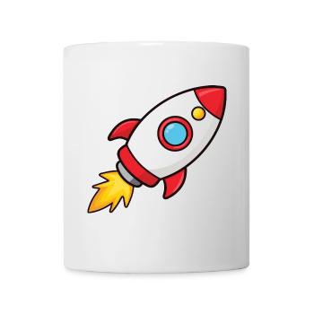 Retro Rocket Burst Design - Mug - white - Front