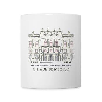 Mexico City, Art Museum, Hand Drawing - Mug - white - Front