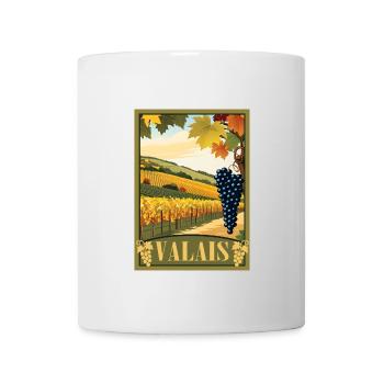 Valais Valais vineyard - Mug - white - Front