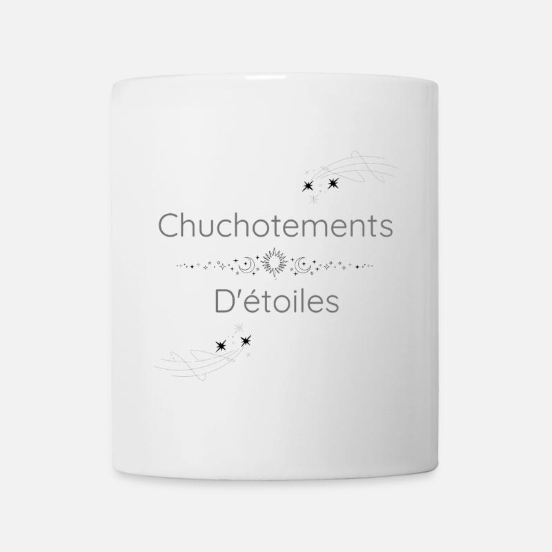 "chuchotements d'étoiles" - Mug blanc - blanc
