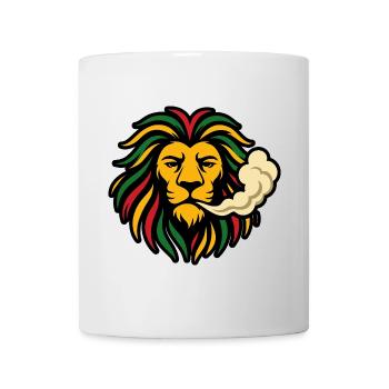 Reggae Lion Rasta Design - Mug blanc - blanc - Devant