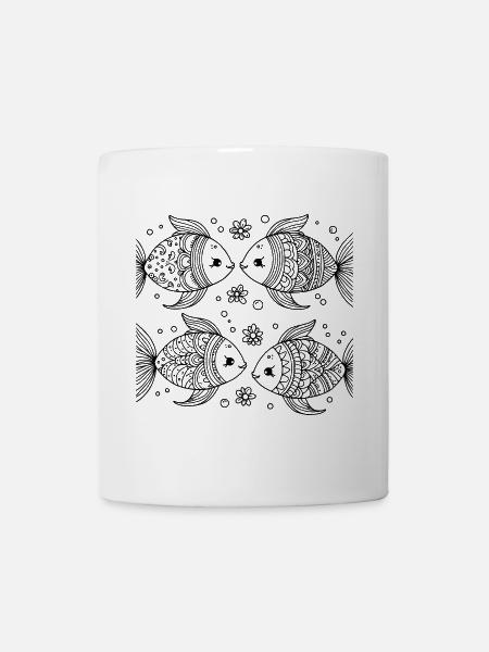 Fish with attitude – Cool and prickly - Mug - white