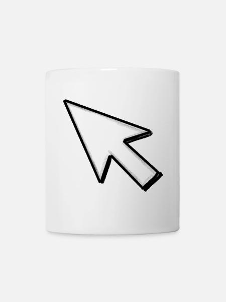 Cursor: Click mich! - Tasse - Weiß