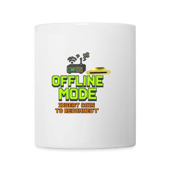 Retro-Gaming Offline-Modedesign - Tasse - Weiß - Vorne