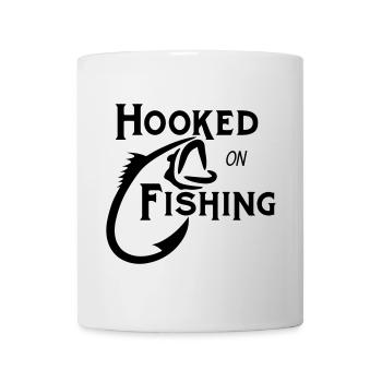 Hooked on Fishing Bold Bass Art - Mug - white - Front