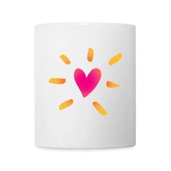 Cœur Course Mariage Amour Bande dessinée Se marier Couple - Mug blanc - blanc - Devant