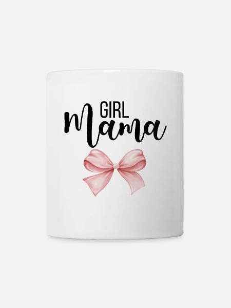 Mädchen Mama, Girl Mama - Tasse - Weiß