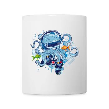 Gaming Oktopus mit Controller - Tasse - Weiß - Vorne