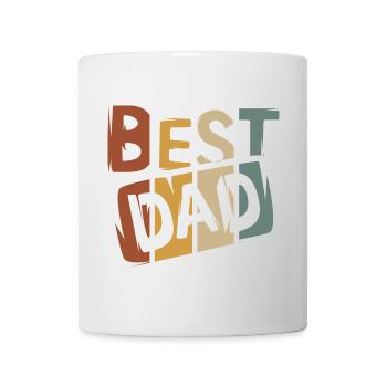 Vintage Best Dad - Motif rétro pour le meilleur papa - Mug blanc - blanc - Devant