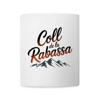 Coll de la Rabassa Climb Script Art - Tasse - Weiß - Vorne