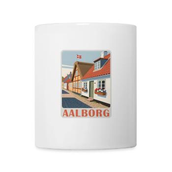 Aalborg Dänemark - Tasse - Weiß - Vorne