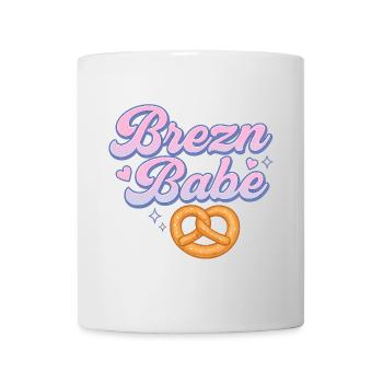 brezn babe / Brezel / Bayern girl - Tasse - Weiß - Vorne