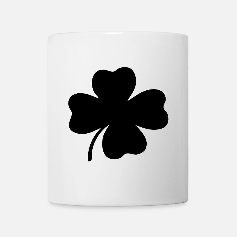 Trèfle à quatre feuilles - Mug blanc - blanc