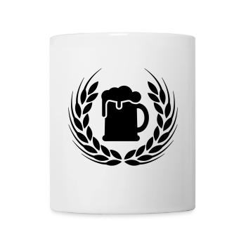 Beer wheat wreath - Mug - white - Front