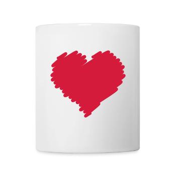 Herz - Tasse - Weiß - Vorne