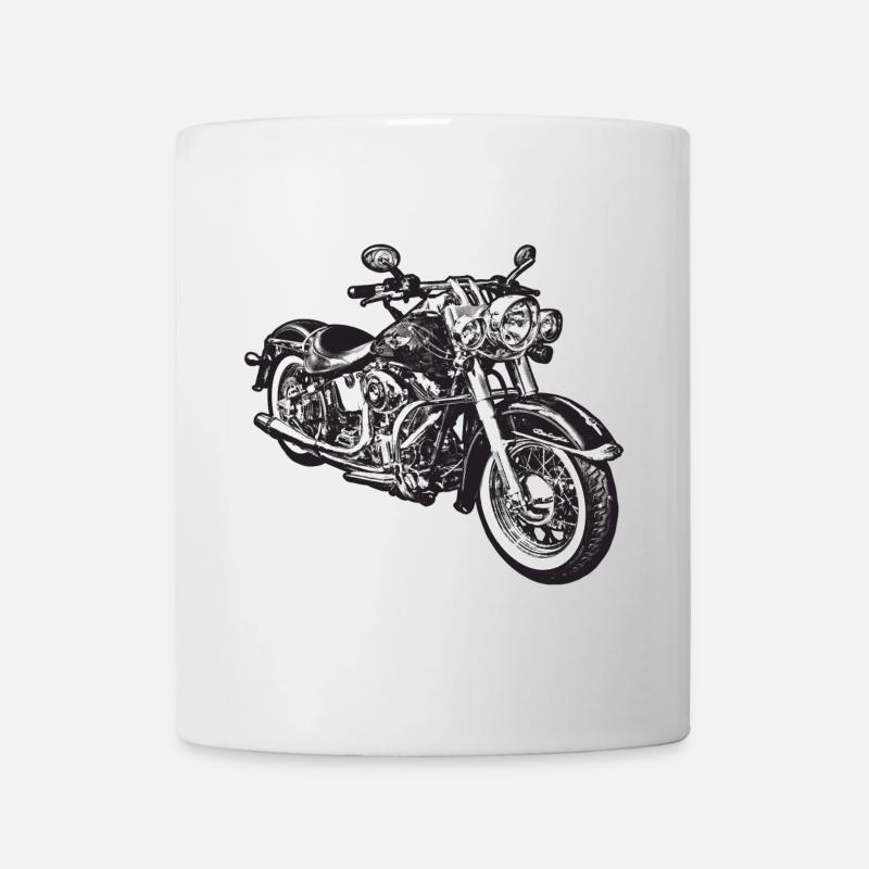 chopper hog bike motorrad - Mugg - vit